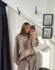 Camilla and Marc Sabine Lounge Top in Chocolate Marle