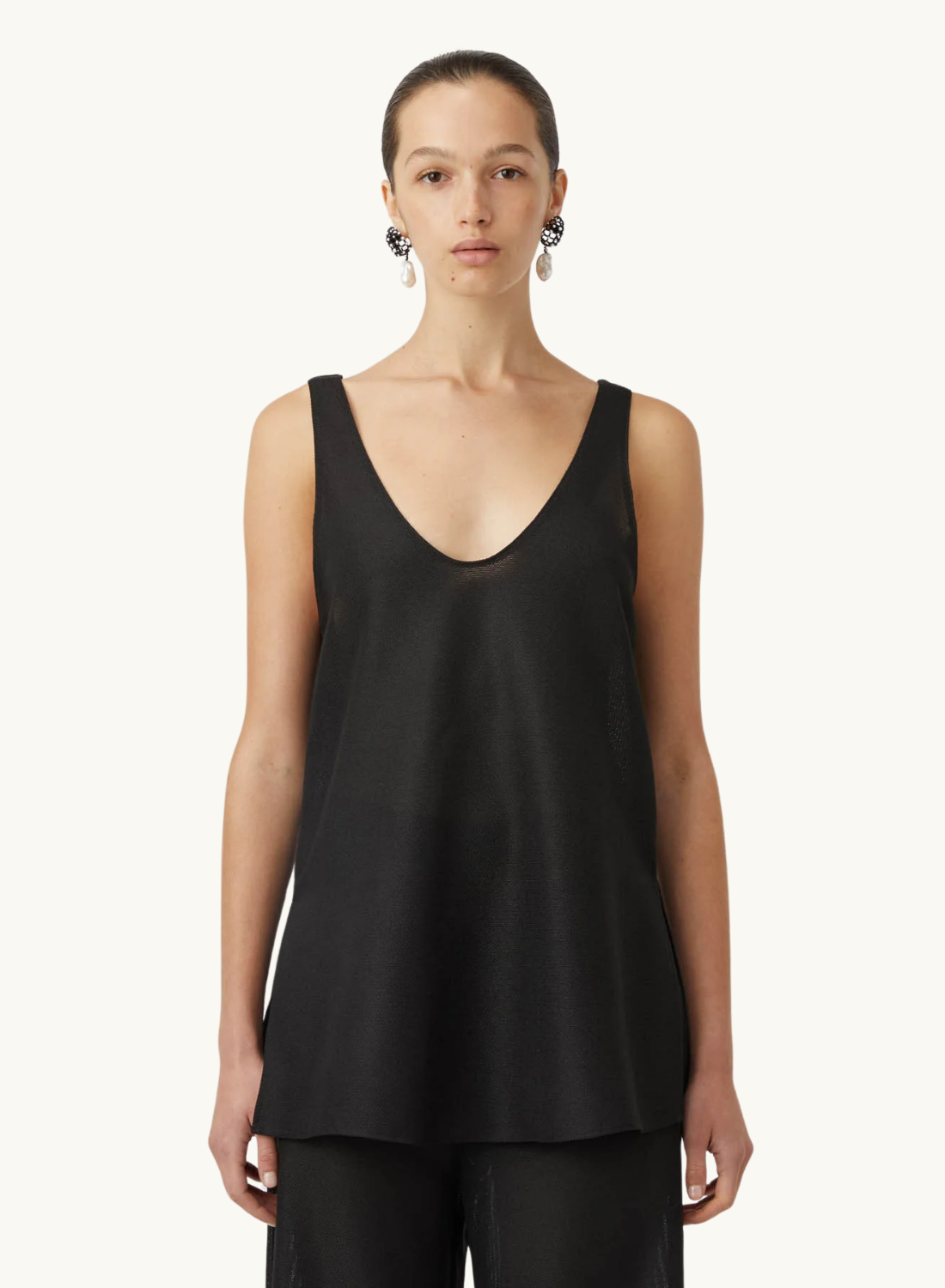 Camilla and Marc Taylor Tank in BLACK
