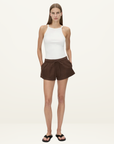 Camilla and Marc Turrell Short in Chocolate