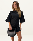 Camilla and Marc Twyla Twist Tee Dress in BLACK