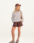 Ceres Life Beau Long Sleeve Tee in Milk