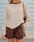 Ceres Life Beau Long Sleeve Tee in Milk