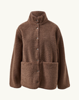 Ceres Teddy Coat in Chocolate