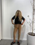 Dalton Leather Pant TAN-Gracious The Label-Frolic Girls
