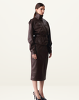 Esmaee Forme Skirt in Chocolate