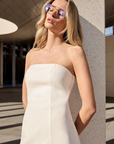 Esmaee Marseille Bandeau Dress in White