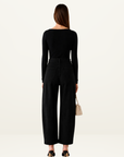 Esmaee Mayfair Barrel Jean in Black