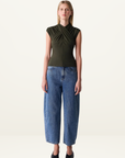 Esmaee Pause Top in Khaki