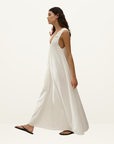 Faithfull Juana Maxi Dress in Valentina Broderie White