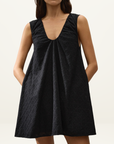 Faithfull Juana Mini Dress in Valentina Broderie Black