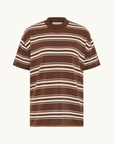 Faithfull Le Paz Top in Ombre Stripe Macro Carob