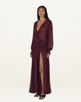 Hansen & Gretel Elliana Maxi Dress in Pinot
