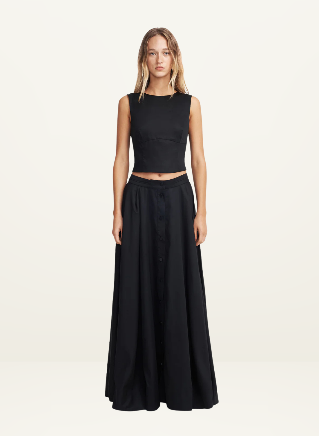 Hansen & Gretel Mana Maxi Skirt in BLACK