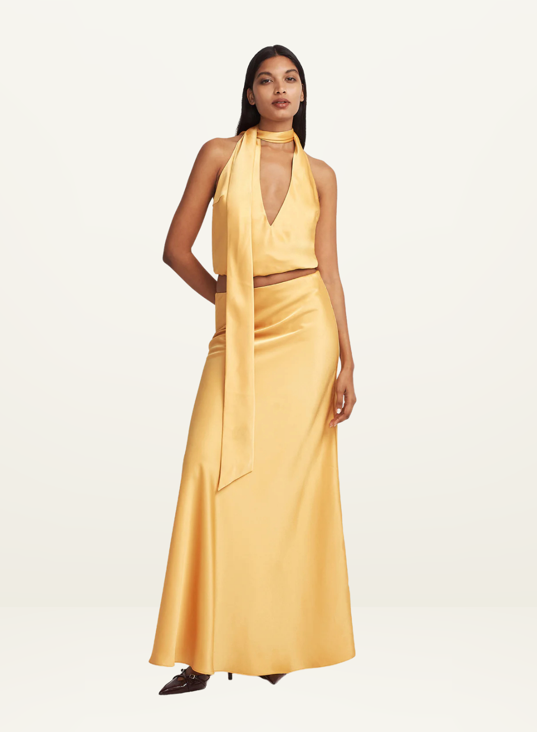 Hansen & Gretel Nova Maxi Skirt in AMBER