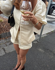 Hansen & Gretel Pellegrino Top in Pearl
