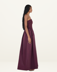 Hansen & Gretel Portia Maxi Dress in Pinot