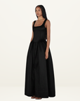 Hansen & Gretel Posey Taffeta Gown Maxi Dress in Black