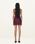 Hansen & Gretel Willow Mini Dress in Pinot