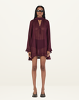 Hansen & Gretel Willow Mini Dress in Pinot