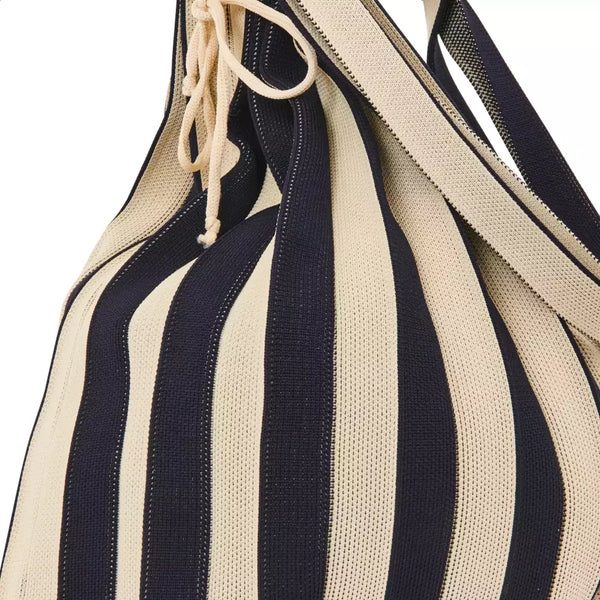 Evie Knit Net Bag PAVED BLACK HVISK