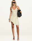 Isabelle Quinn Cleo Sequin Mini Dress in Butter Yellow // COMING SOON