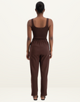 Jasmine Alexa Panarea Track Pant in BROWN