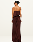Jefre Séi Gwen Maxi Dress in Burgundy