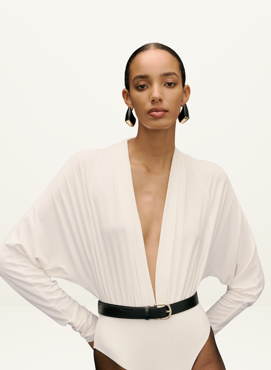 Kianna Alara Bodysuit in Ivory