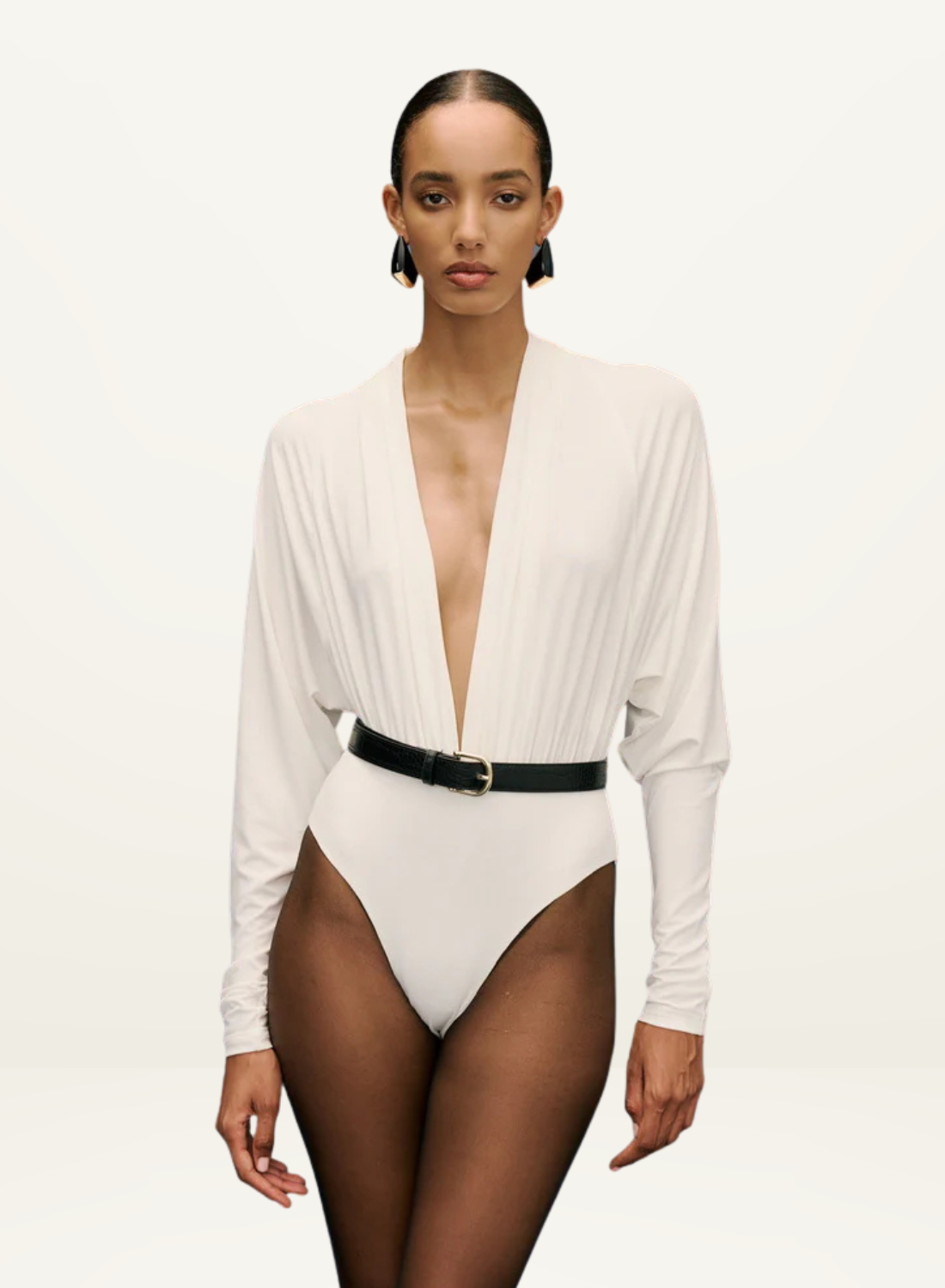 Kianna Alara Bodysuit in Ivory