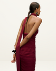 Kianna Alessia Gown Dress in Burgundy Wine // LAST ONE SIZE L 12