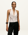 Kianna Indra Cowl Top in IVORY