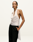Kianna Indra Cowl Top in IVORY