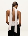 Kianna Indra Cowl Top in IVORY