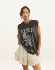 Kinga Csilla Dragon Dancing Tee in Vintage Black