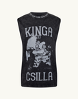 Kinga Csilla Dragon Dancing Tee in Vintage Black
