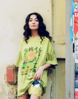 Kinga Csilla Island OG Tee in Acid Green
