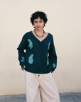 Kinga Csilla Mare Nota Cardigan in Ocean