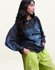 Kinga Csilla Rex Dragon Roses LS Tee