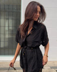 Kivari Jaxon Lace Shirt in Black