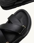 La Tribe Aki Slide in Black