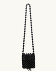 La Tribe Gia Beaded Crossbody Bag in Black
