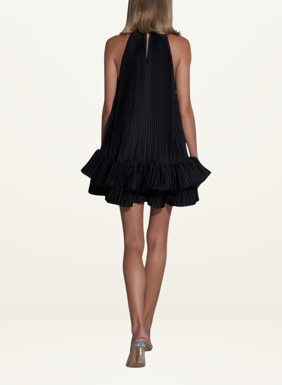 L'idee Soleil Mini Dress in BLACK