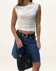 Marle Relaxed Jean Short in HERITAGE BLUE