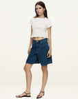 Marle Relaxed Jean Short in HERITAGE BLUE