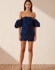 Miramare Ruched Mini Dress MIDNIGHT Shona Joy-Shona Joy-Frolic Girls
