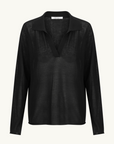 Morrison Aston Knit Polo Jumper in BLACK