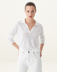 Morrison Aston Knit Polo Jumper in WHITE