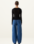Morrison Aston Knit Pullover in BLACK