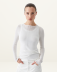 Morrison Aston Knit Pullover in WHITE