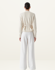 Morrison Avon Knit Cardigan in MILK